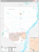 Des Moines County, IA Digital Map Premium Style